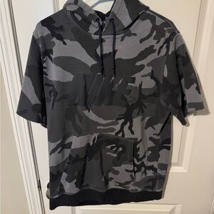 Nike Gray Hoodie with Blue Tag